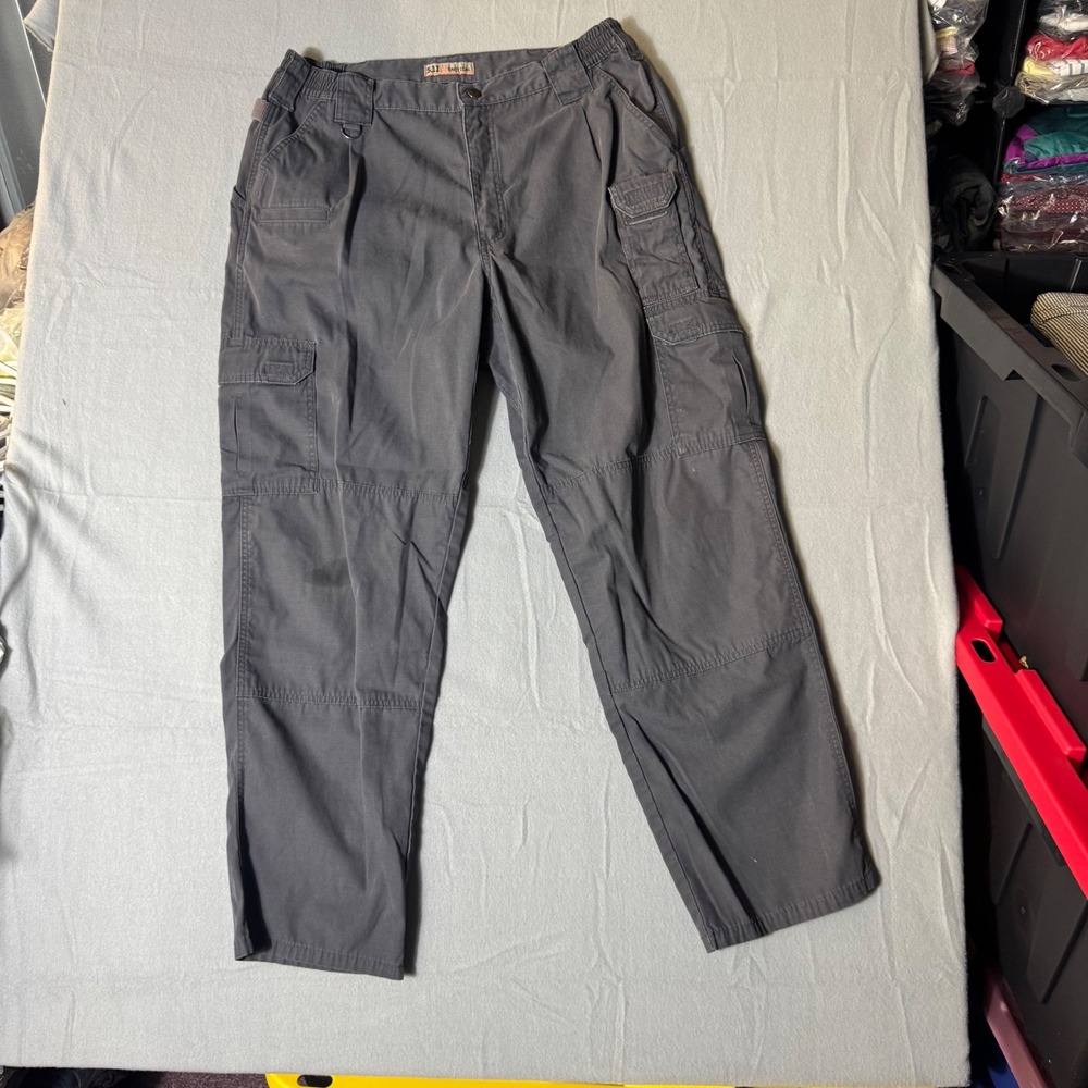 5.11 Tactical Mens Cargo Pants Charcoal‎ Gray Utility Workwear 31x27.5 MC-201